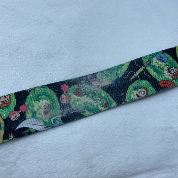 Rick and Morty Cartoon Green and Black Belt - Picture 4 of 6